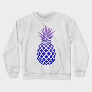 Purple Pineapple Design Crewneck Sweatshirt